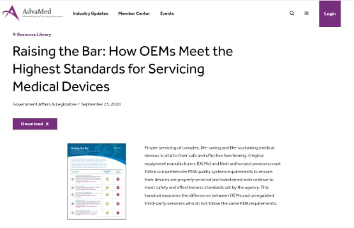 提高酒吧:oem厂商如何满足维修医疗设备的最高标准